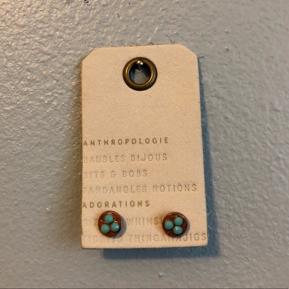 Anthropologie Jewelry - FINAL DAY TO BUY*NWT Anthropologie turquoise studs